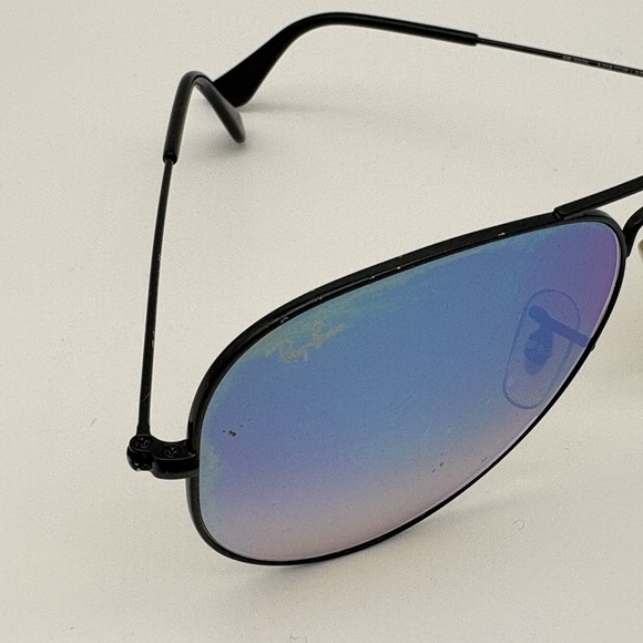 Ray-Ban Aviator Large Metal Sunglasses Model RB3025 002/40 Blue Mirror Glasses - Picture 6 of 16